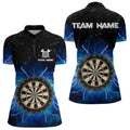 Grunge Black Blue Thunder Lightning Darts and Custom Dart Dart