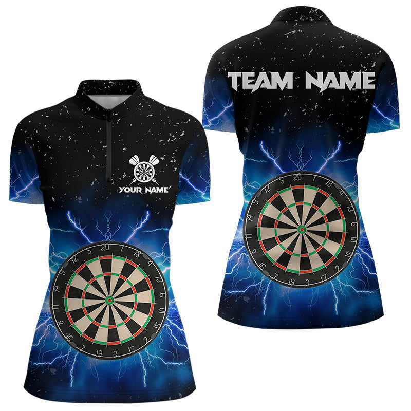 Grunge Black Blue Thunder Lightning Darts and Custom Dart Dart