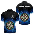 Grunge Black Blue Thunder Lightning Darts and Custom Dart Dart