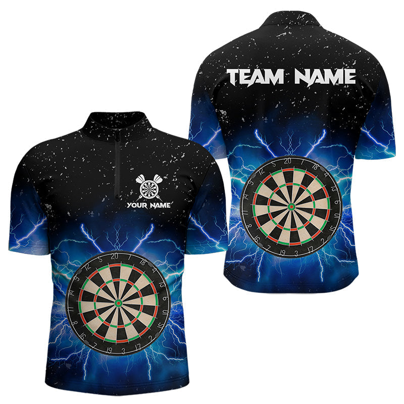 Grunge Black Blue Thunder Lightning Darts and Custom Dart Dart
