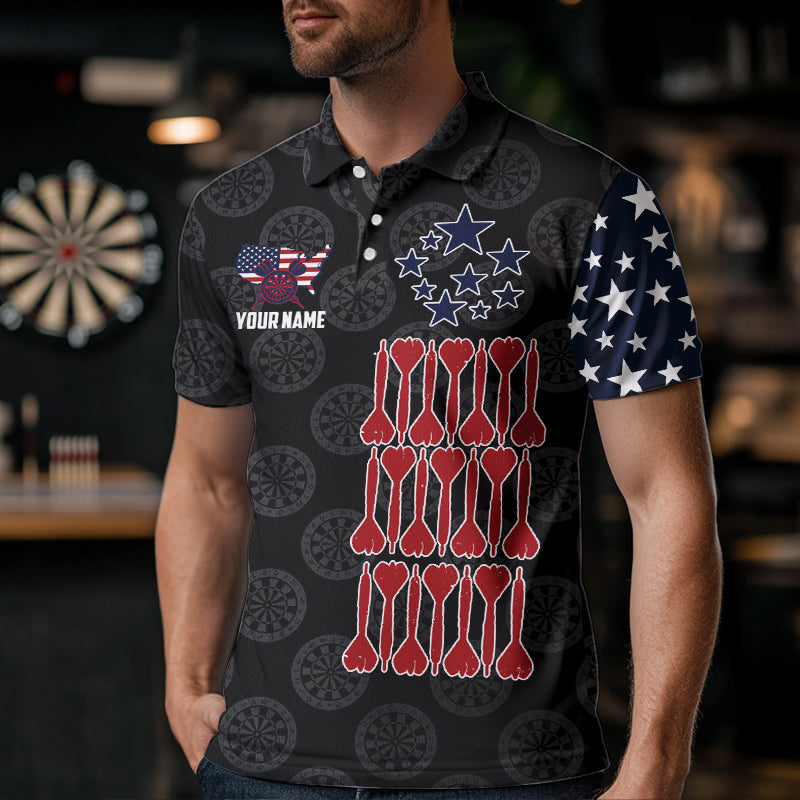 Personalized American Flag Dartboard Waving Men Darts Custom Patriotic Darts Team
