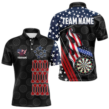 Personalized American Flag Dartboard Waving Men Darts Custom Patriotic Darts Team