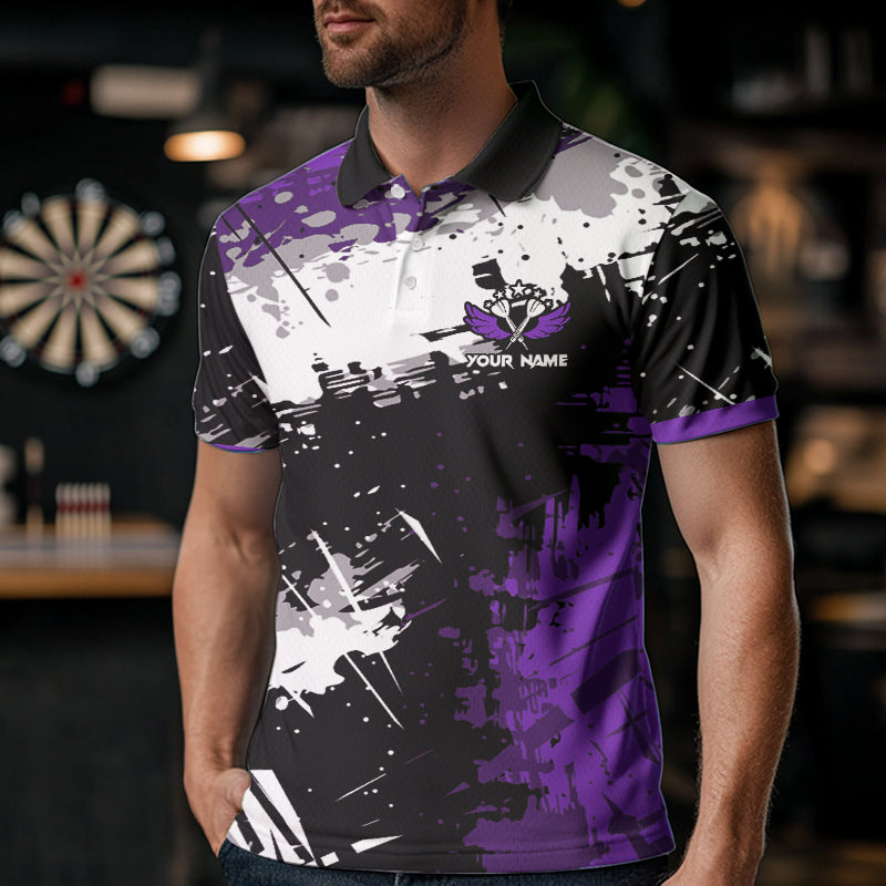 Grunge Purple Paint Splash Dart and Custom Dart Darts