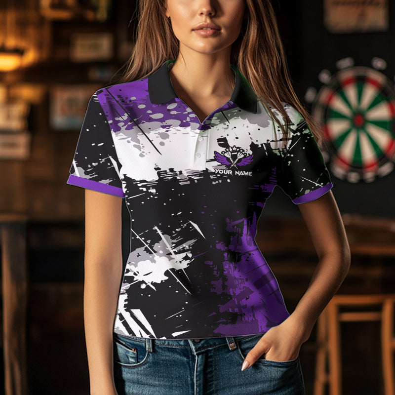 Grunge Purple Paint Splash Dart and Custom Dart Darts