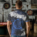Grunge Blue Paint Splash Dart and Custom Dart Darts Team