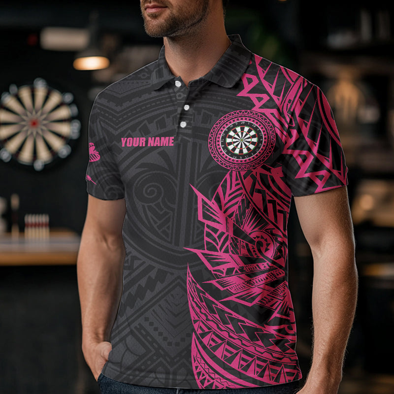 Personalized Pink Black Tribal Darts and Custom Dart Dart