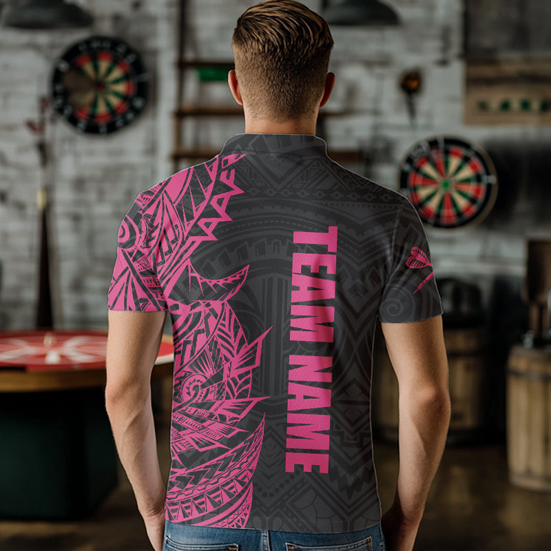 Personalized Pink Black Tribal Darts and Custom Dart Dart