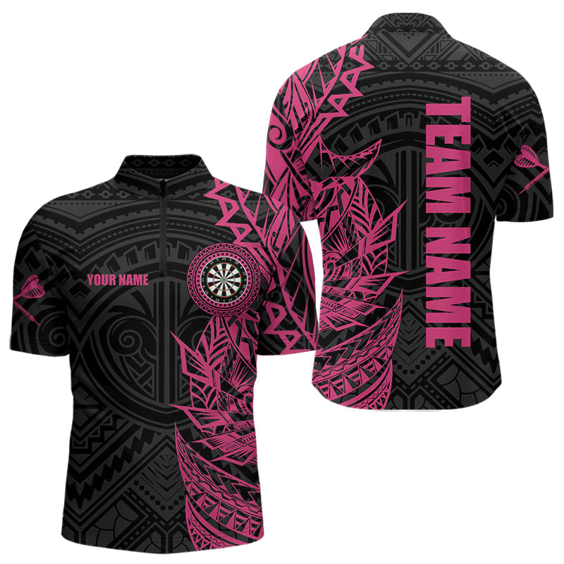 Personalized Pink Black Tribal Darts and Custom Dart Dart