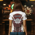 Personalized Wine Red And White Dart Custom Team Darts and