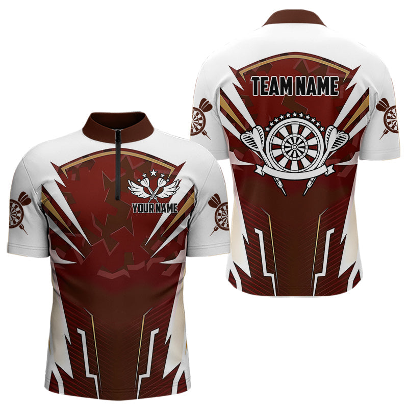 Personalized Wine Red And White Dart Custom Team Darts and