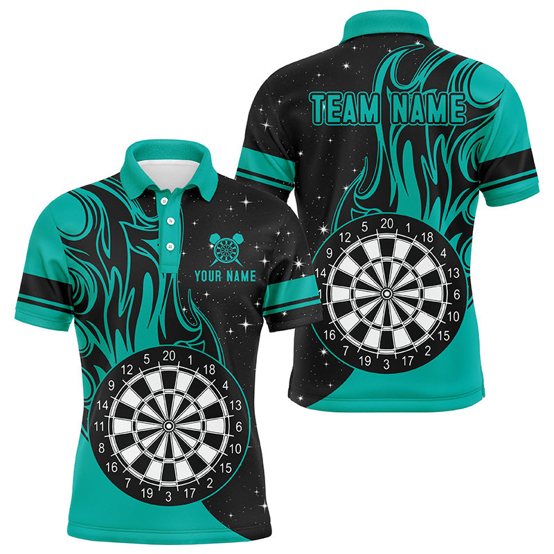 Turquoise Darts Fire Quarter-Zip Best Custom Darts Darts Team
