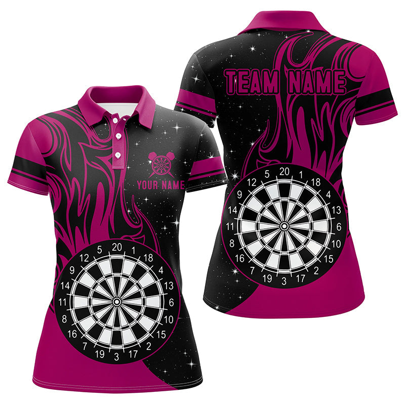 Pink Darts Fire Quarter-Zip Best Custom Darts Darts Team