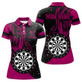 Pink Darts Fire Quarter-Zip Best Custom Darts Darts Team