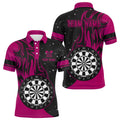 Pink Darts Fire Quarter-Zip Best Custom Darts Darts Team