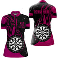 Pink Darts Fire Quarter-Zip Best Custom Darts Darts Team