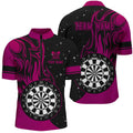 Pink Darts Fire Quarter-Zip Best Custom Darts Darts Team