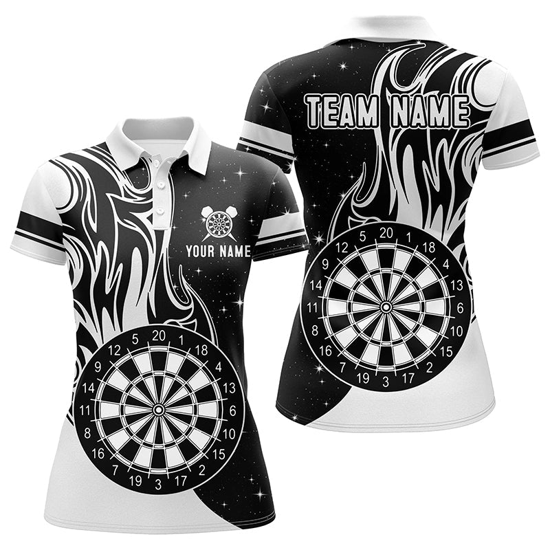 White Darts Fire Quarter-Zip Best Custom Darts Darts Team