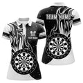 White Darts Fire Quarter-Zip Best Custom Darts Darts Team