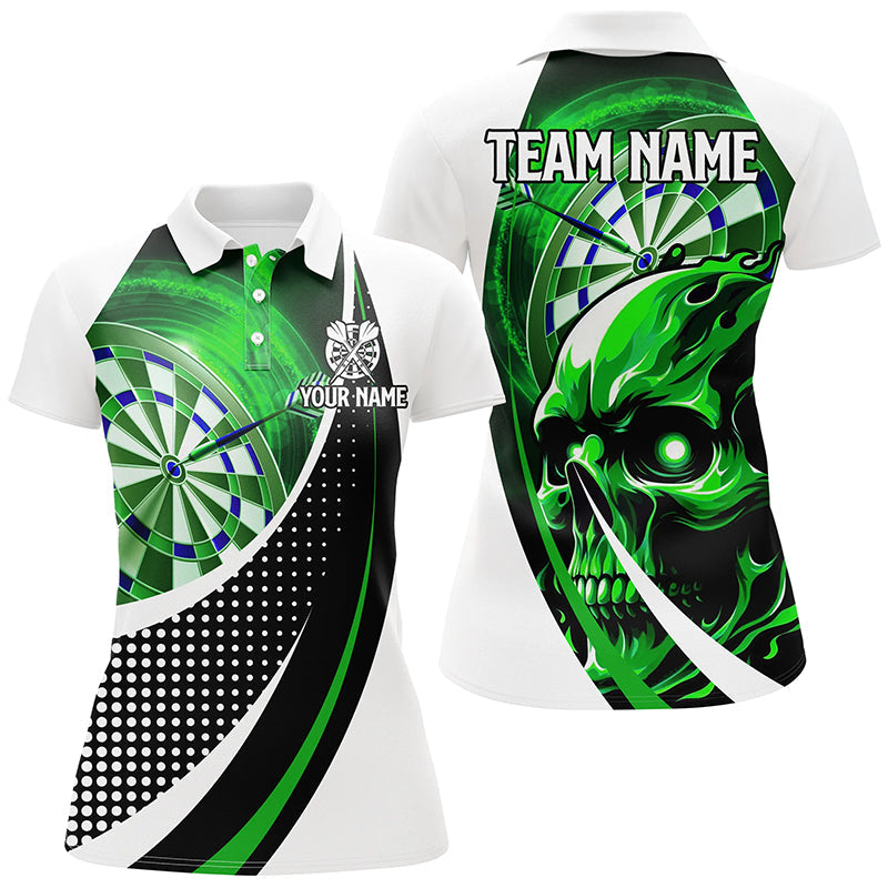 Personalized Green Dartboard 3D Printed Skull Darts Custom Team League Darts