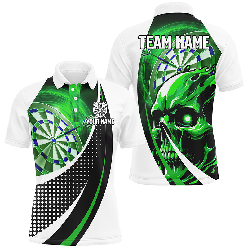 Personalized Green Dartboard 3D Printed Skull Darts Custom Team League Darts