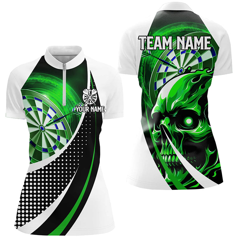 Personalized Green Dartboard 3D Printed Skull Darts Custom Team League Darts