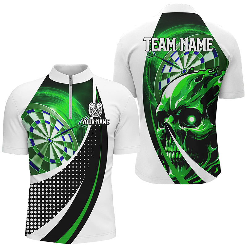 Personalized Green Dartboard 3D Printed Skull Darts Custom Team League Darts