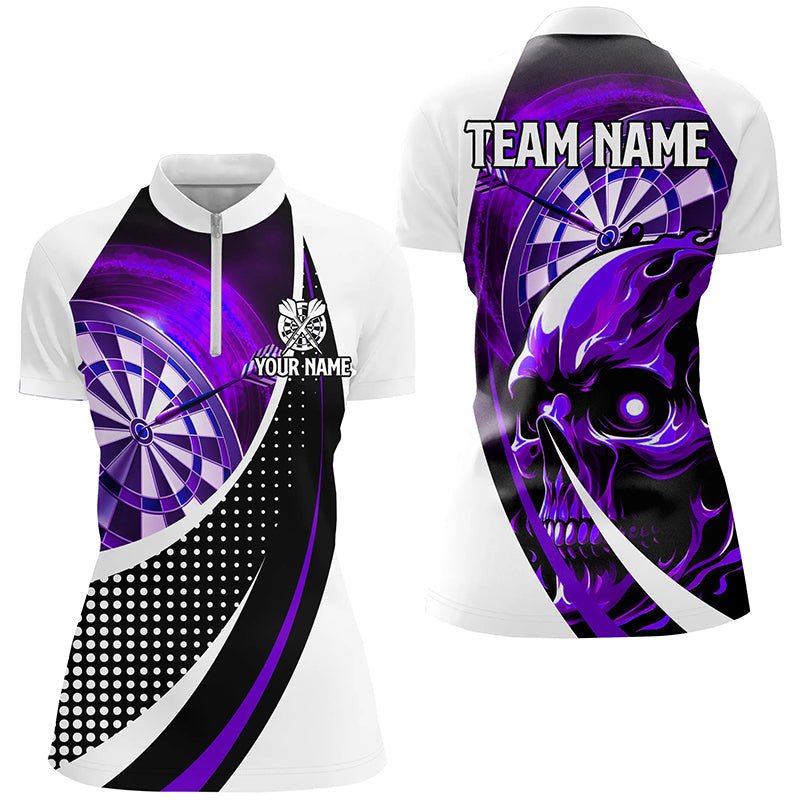 Personalized Purple Dartboard 3D Printed Skull Darts Custom Cool Darts Team