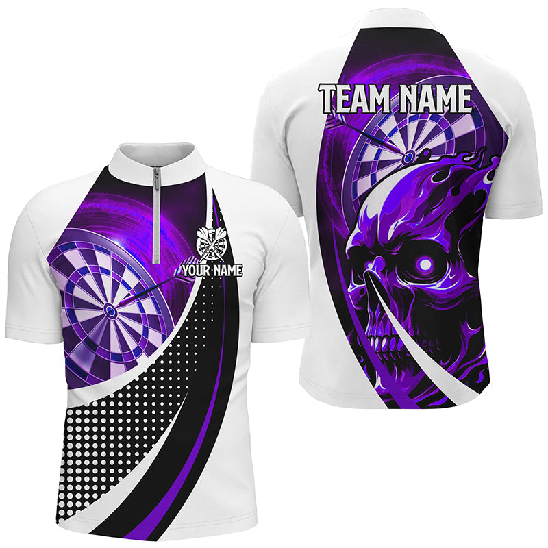 Personalized Purple Dartboard 3D Printed Skull Darts Custom Cool Darts Team