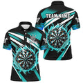 Turquoise 3D Darts Board Fire Custom and Personalized Dart Uniform