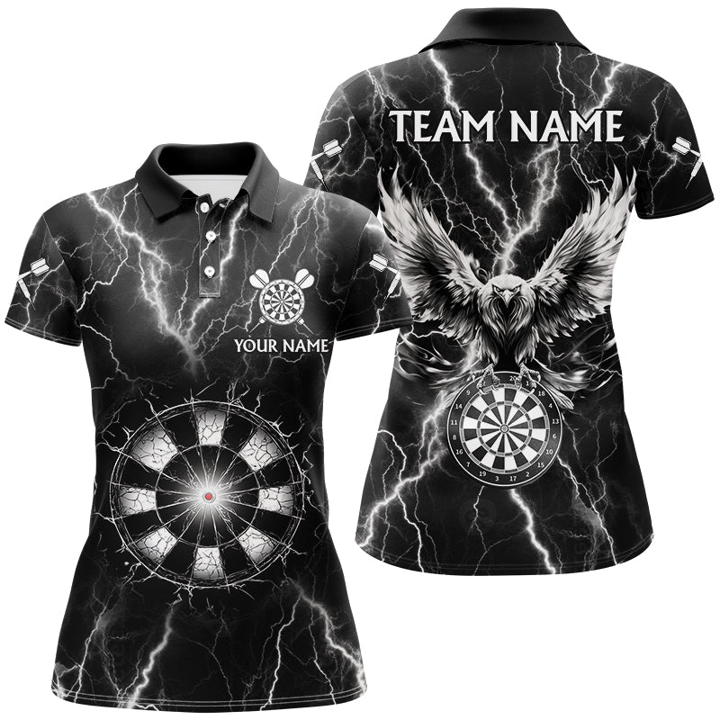Personalized Black White Thunder Lightning Dart Custom Eagle Dart Team
