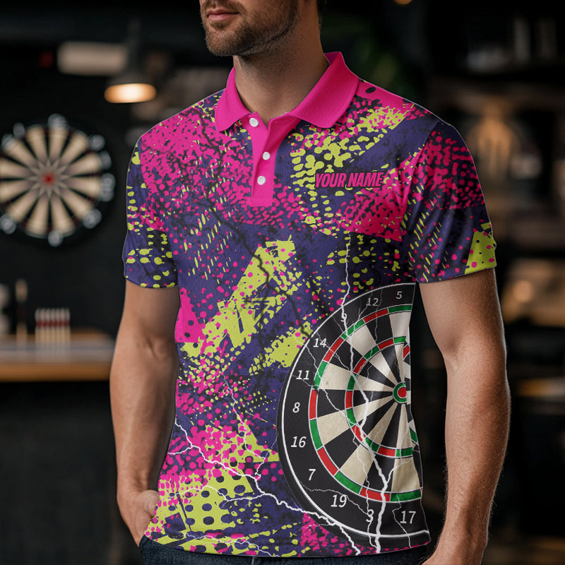 Personalized Grunge Colorful Lightning Darts Custom Dart Funny Darts Outfit