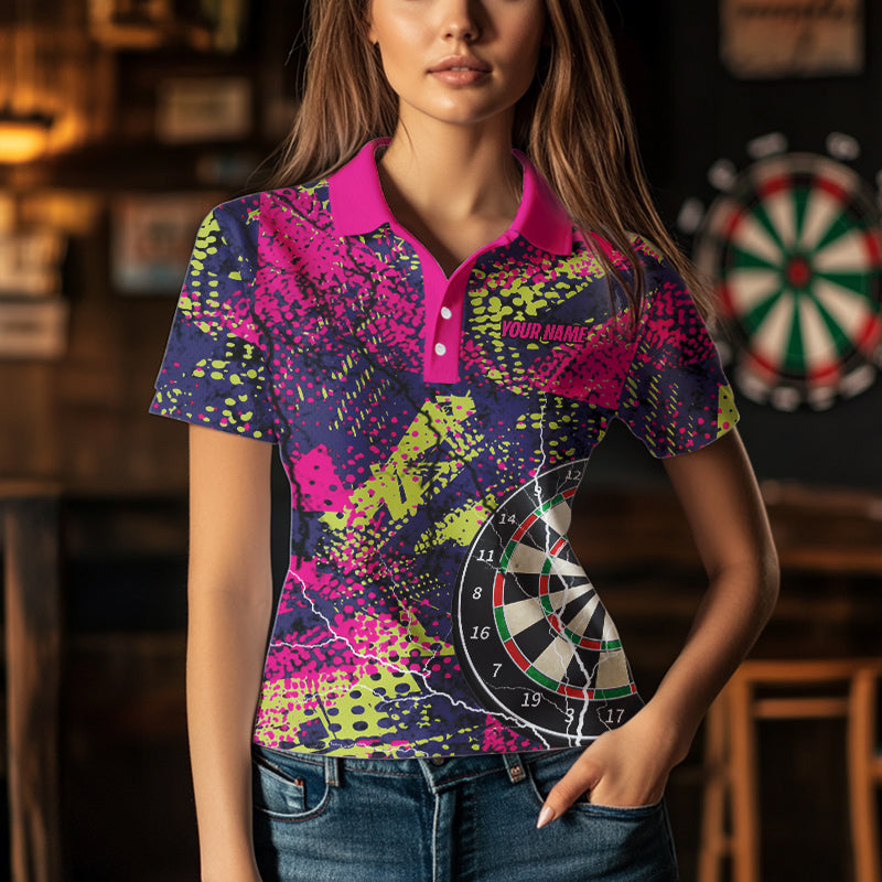 Personalized Grunge Colorful Lightning Darts Custom Dart Funny Darts Outfit