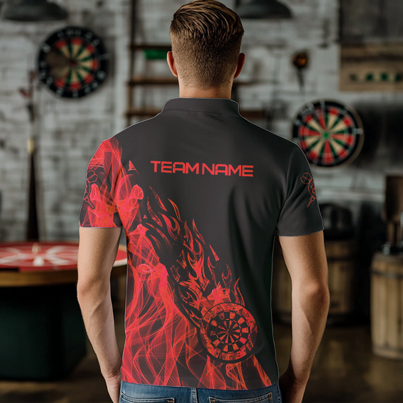 Red And Black Dartboard Fire Flame Darts and Custom Dart Dart