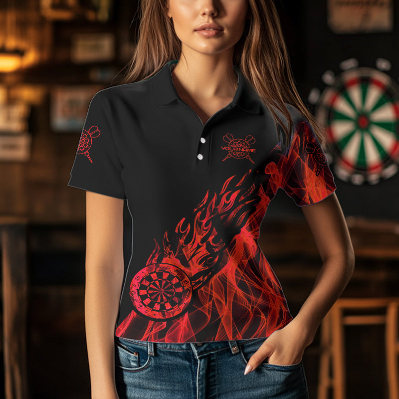 Red And Black Dartboard Fire Flame Darts and Custom Dart Dart