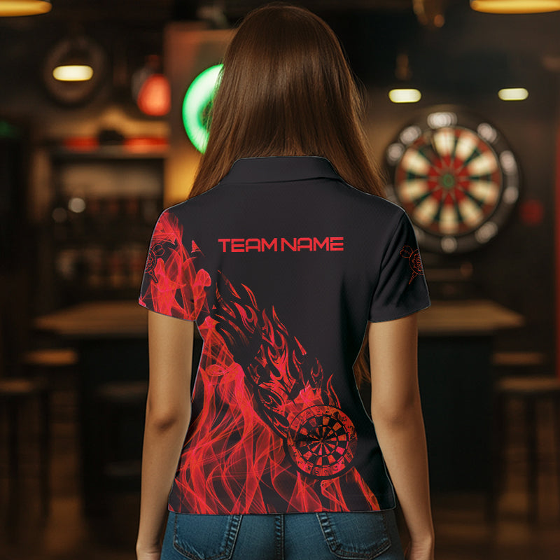 Red And Black Dartboard Fire Flame Darts and Custom Dart Dart
