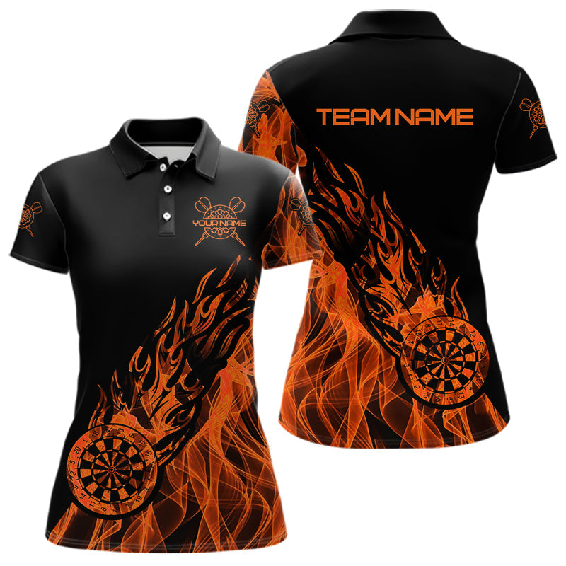 Black And Orange Dartboard Fire Flame Darts, Custom Dart Dart