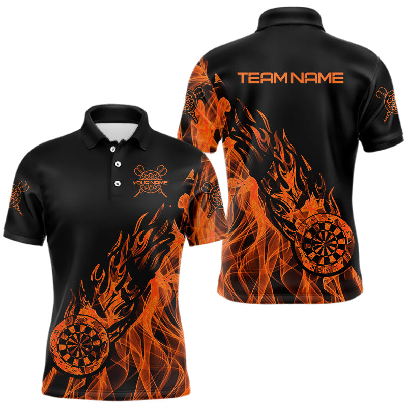 Black And Orange Dartboard Fire Flame Darts, Custom Dart Dart