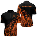 Black And Orange Dartboard Fire Flame Darts, Custom Dart Dart