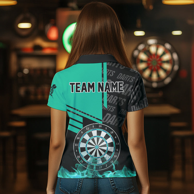 Black And Turquoise Darts Custom Darts League Team Darts and
