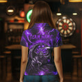 Personalized Purple Death Skeleton Custom Thunder Lightning Men Dart, 3D Darts Team