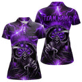 Personalized Purple Death Skeleton Custom Thunder Lightning Men Dart, 3D Darts Team