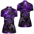 Personalized Purple Death Skeleton Custom Thunder Lightning Men Dart, 3D Darts Team