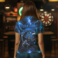 Personalized Purple Death Skeleton Custom Thunder Lightning Men Dart, 3D Darts Team