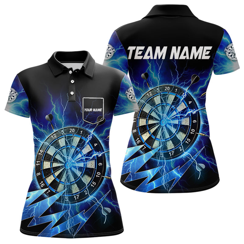 Personalized Blue 3D Dartboard Thunder Storm Lighting Dart Custom Team Dart