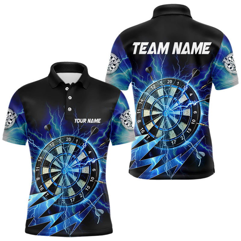 Personalized Blue 3D Dartboard Thunder Storm Lighting Dart Custom Team Dart