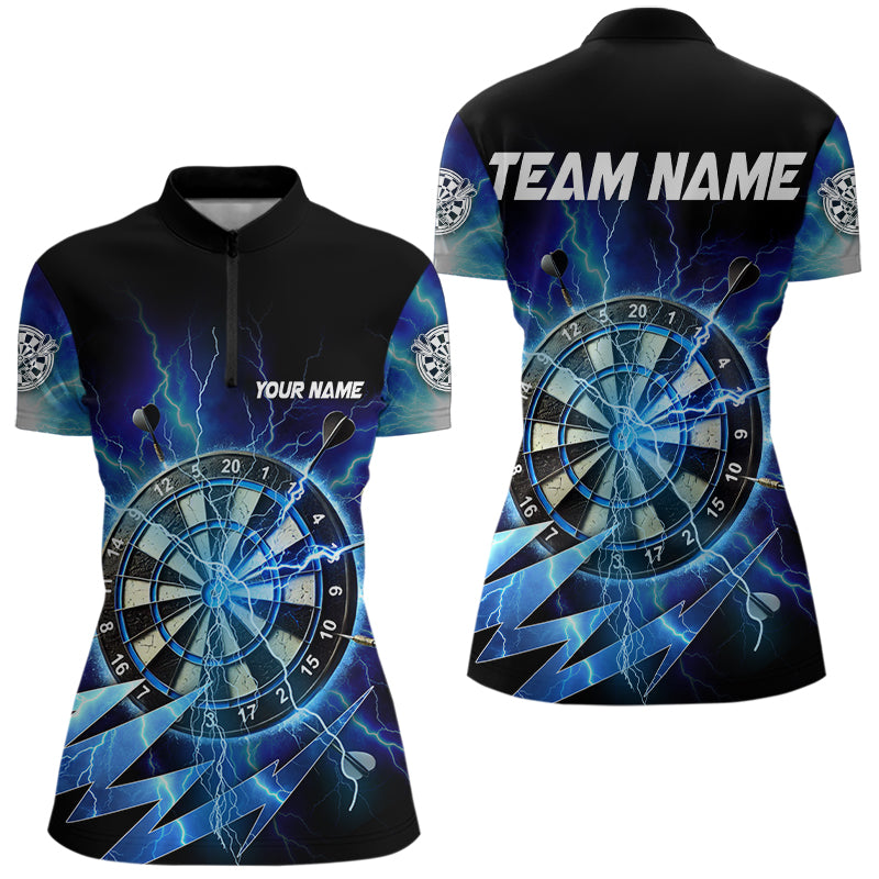 Personalized Blue 3D Dartboard Thunder Storm Lighting Dart Custom Team Dart