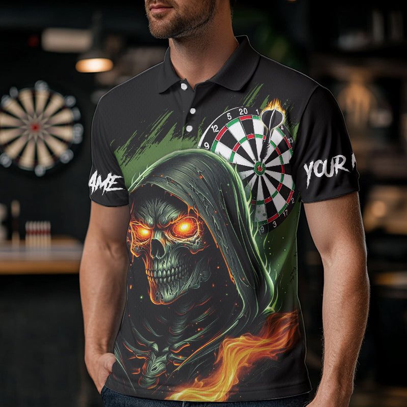 Personalized Green Death Skeleton Fire Dart Custom Skull Dart and