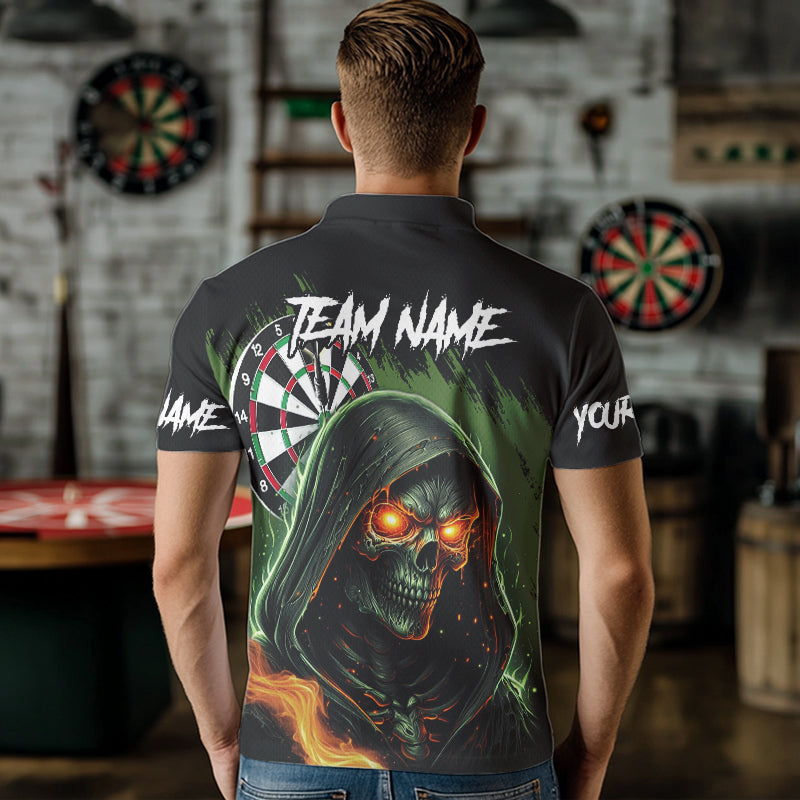 Personalized Green Death Skeleton Fire Dart Custom Skull Dart and