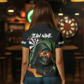 Personalized Green Death Skeleton Fire Dart Custom Skull Dart and