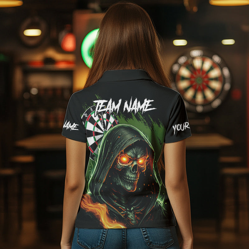 Personalized Green Death Skeleton Fire Dart Custom Skull Dart and
